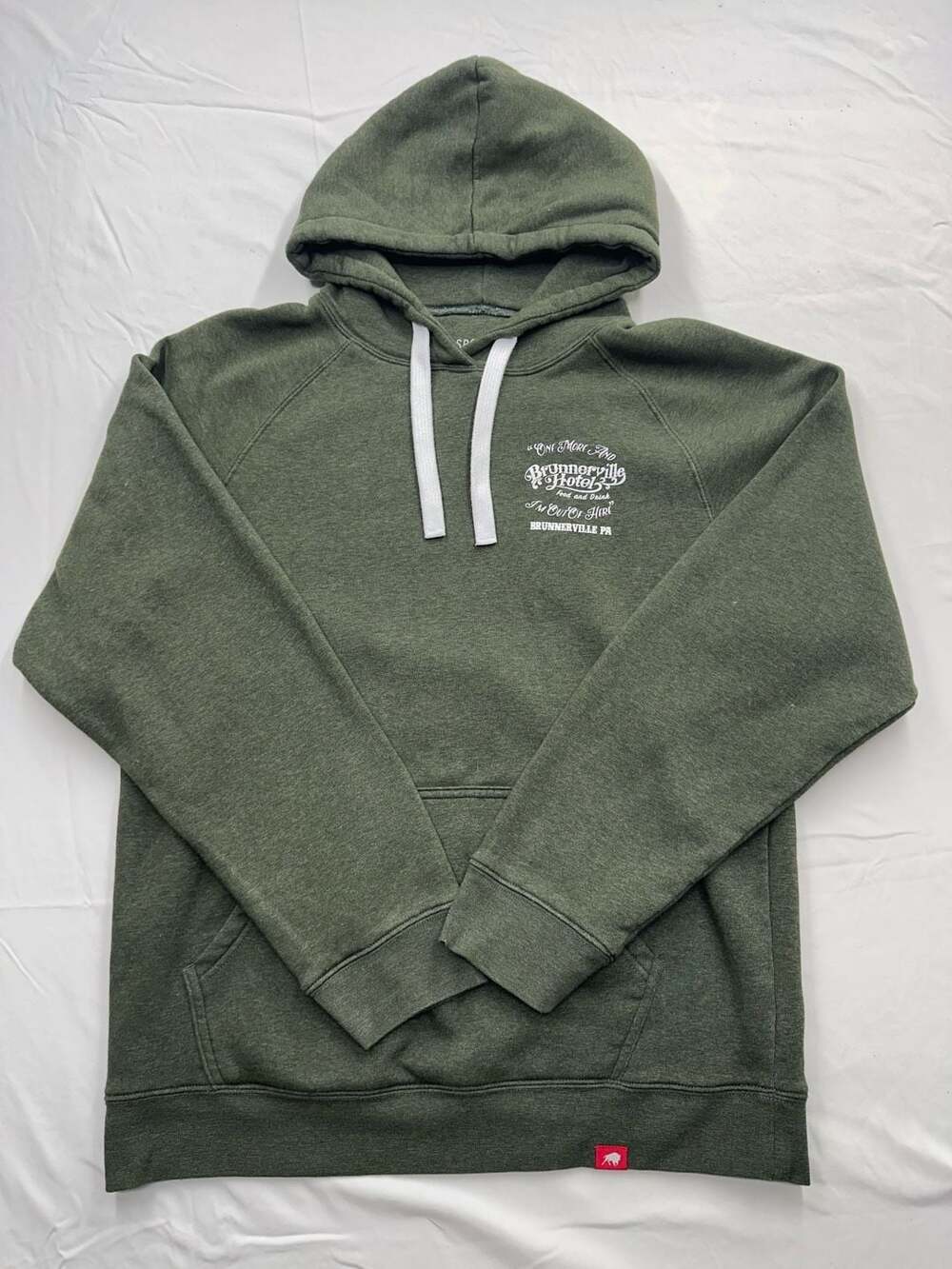 Sportiqe Brunnerville Hotel Graphic Hoodie Pullover Green Size 2XL
